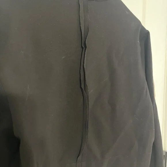 Planet By Lauren Color Block Open Front Jacket Black Cream Made in USA M/L (2) - Picture 8 of 16